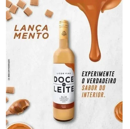 Licor Fino Doce De Leite Dom Tápparo 750 Ml