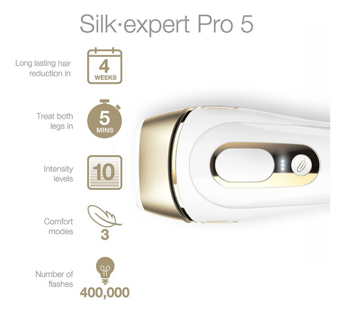 Depilador Ipl Afeitadora Corporal Facial Silk Expert Pro5 Pl