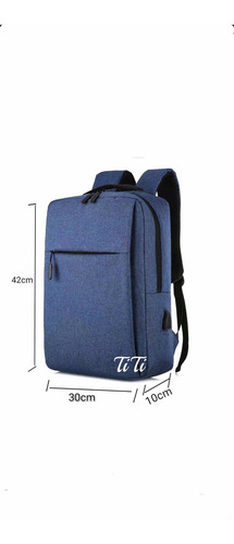Imagen 5 de 7 de Mochila Escolar Antirrobo Bolsa Casual Para Laptop Carga Usb