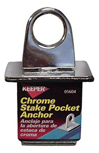 05604 Chrome Stake Pocket Anchor Point