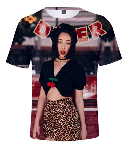 Q Playera De Manga Corta Con Estampado 3d De Singer Doja Cat