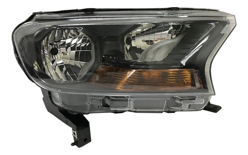 Farola Derecha Para Ford Ranger 2016-2021 Xls Negra Sin Lupa