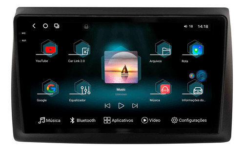 Multimídia Aikon Fóton G3 Fiat Stilo 12+256gb 2k Carplay 9p