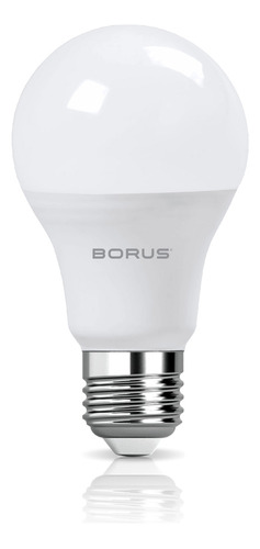 Foco Led Borus A60 Bulbo Color Blanco Frío 9w 220v 6000k 810lm Por 5 Unidades