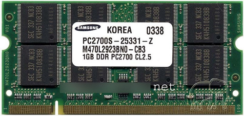 Memoria Ram 1gb Pc2700 Ddr 333 Mhz Sodimm  Para Laptop