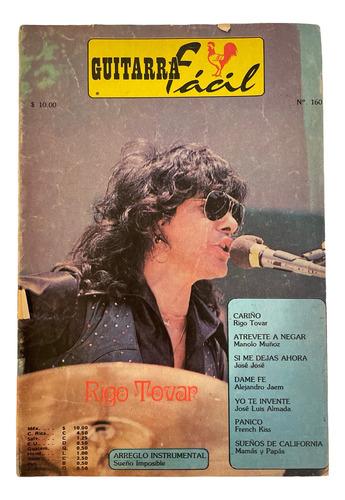 Revista Guitarra Facil 160 Rigo Tovar Jose Jose Manolo Muñoz (Usado)
