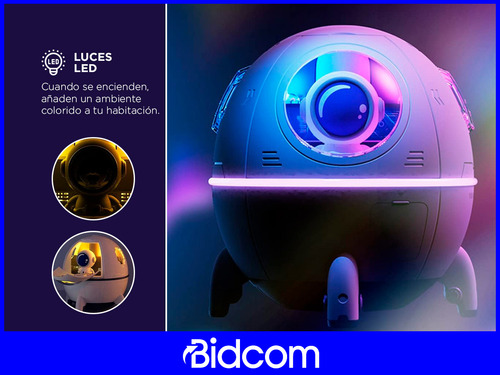 Humidificador Difusor Gadnic Con Luces Led Y Astronautas
