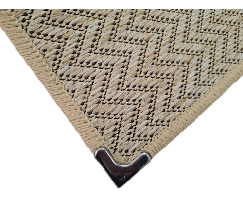 Tapete Sisal Antiderrapante Cleanbege 1,50 X 2,20 Sob Medida Cor Bege Desenho Do Tecido S-476