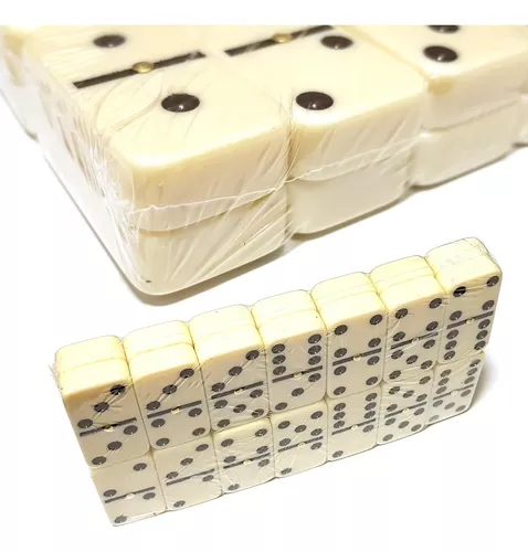 Jogo De Domino Profissional Grosso Osso C/28 Pecas Colorido