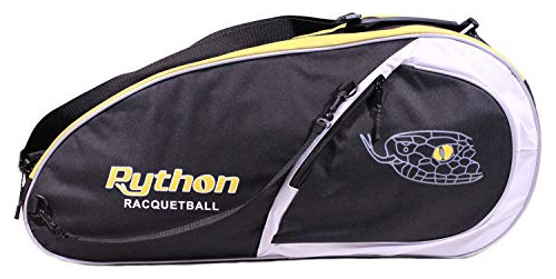 Python Deluxe  3r  (3 Racquet) Racquetball Bag Series (black