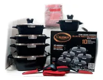 Comprar Set Ollas Valeska 10pcs Roca Volcanica Antiadherente  Nuevo