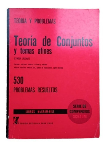 Libro Teoría De Conjuntos 530 Problemas Resuelto Año 1970 (Usado)