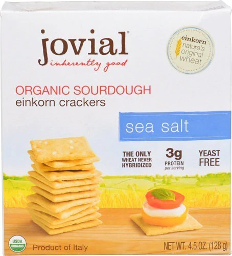 Galletas De Escaña Jovial Sea Salt Masa Madre Orgánica 3 Pzs