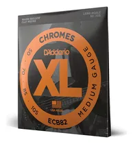 Comprar Cuerdas D'addario Xl Chromes Flat Wound Para Guitarra Baj...