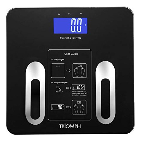 Precision Body Fat Scale With Backlit Lcd Digital Bathr...