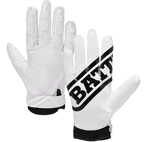 Battle Ultra-stick Guantes Receptor, Jóvenes Pequeño - Blanc