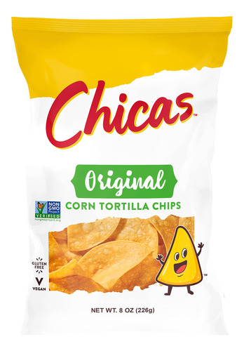 Chicas Chips De Tortilla De Maiz Originales, Sazonados Con S