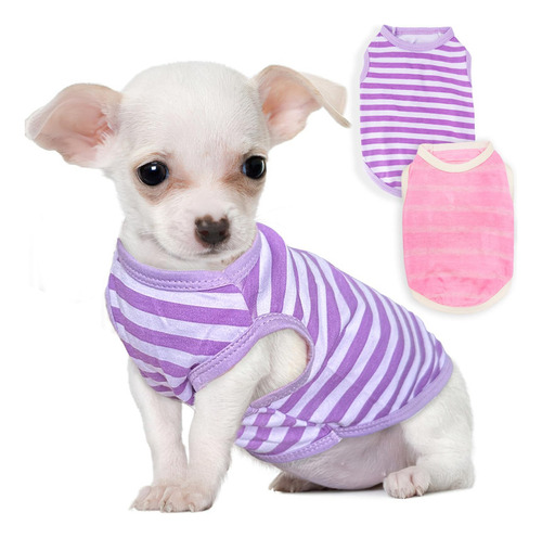 Ropa Para Perros Pequeños, Camisas Para Perros A Rayas De V