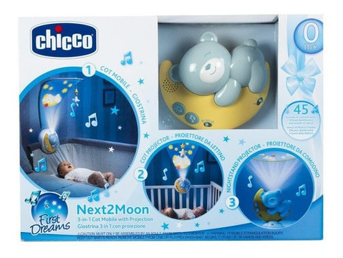 Proyector De Cuna Next2moon Chicco Azul