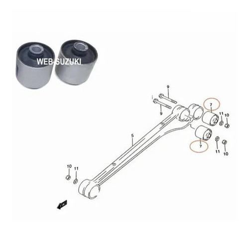 Kit Buchas Do Link Facão Jimny 1.3 Até 2019