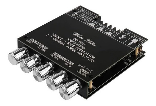 Imagem 1 de 6 de Placa Módulo Amplificador Potência 2.1 Canal 200w Bluetooth