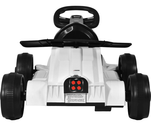 Go Kart Eléctrico 12v F1 Niño Música Mp3 Usb Luz Color Blanco