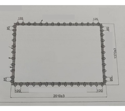 Mat De Salto De Reemplazo Trampolín Tabla De 201x137cm