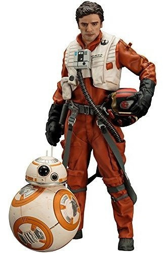 Star Wars Sw122 Poe Dameron Y Bb-8  Artfx Plus Estatua.