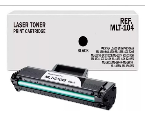 Toner Mlt- 104 Genérico  Scx3200 Scx3205 Scx-3205k