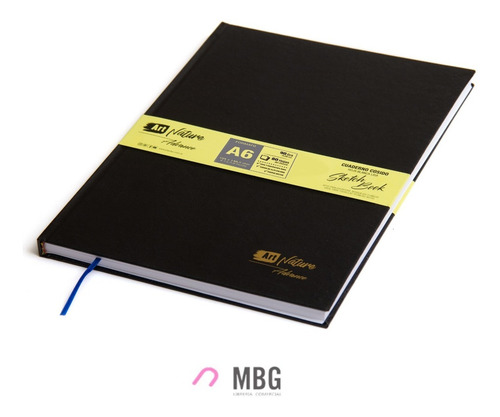 Imagen 1 de 5 de Cuaderno Plantec Adv A6 90gr Hojas Lisas Sketch Book Cosido