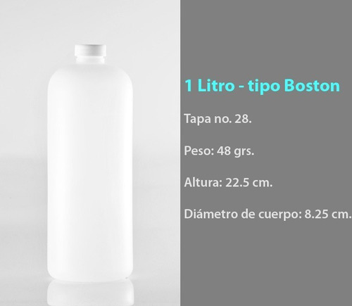 Envase De Plastico De 1 L Polietileno Alta Densidad 100 Pzas