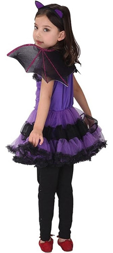 C Disfraz De Murciélago Para Niñas, Disfraz De Bruja, Disfraz De Cosplay De Tutú Para