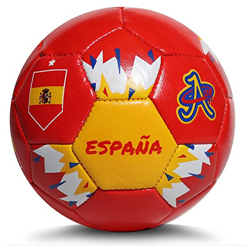 España (españa) Soccer Ball World Cup 2022, Mini Size 2 Skil