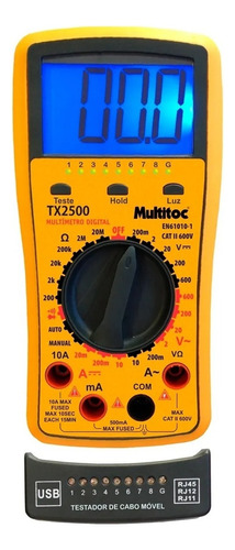 Kit Multímetro E Testador Tx2500 Multitoc Digital