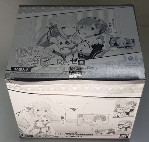 Re:zero Vol.3 Bandai Wafer Caja Con 20 Sobres Nueva !!!