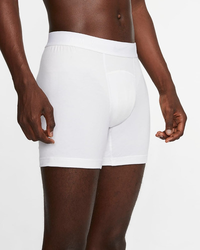 Imagen 1 de 3 de Boxer Calzoncillos Deportivo Hombre Nike Dry-fit Blanco