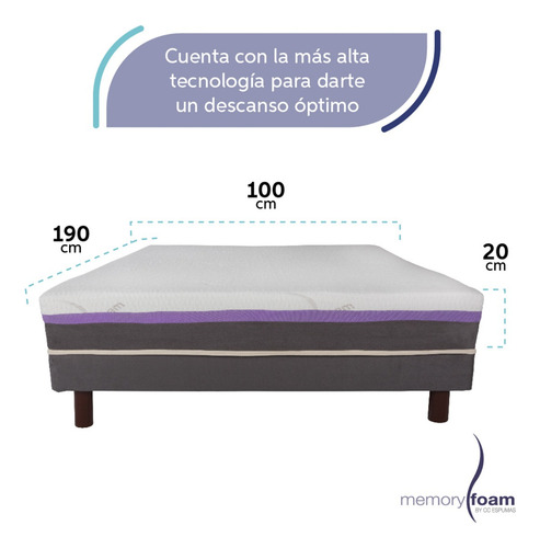 Colchón Memory Foam Good Individual