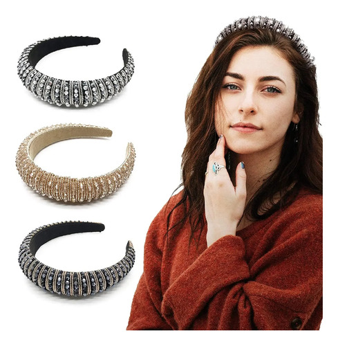 Modernos Accesorios Para El Cabello Con Diadema Con Cuentas
