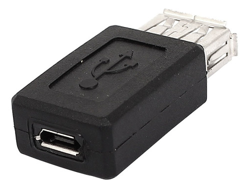 Qtqgoitem Conector Adaptador Usb 2.0 Tipo Hembra Micro Negro