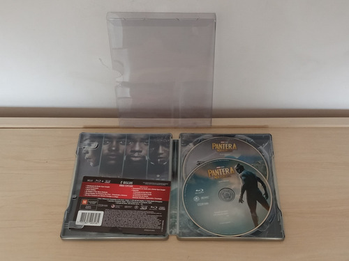Steelbook Blu-ray Pantera Negra Em Perfeito Estado - Duplo (Usado)