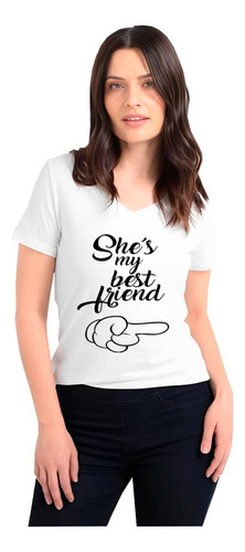 Playera Parejas Amor Y Amistad Amigas Diseño 280 Beloma