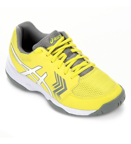 Tênis Asics Gel-dedicate 5a Feminino - Branco E Amarelo