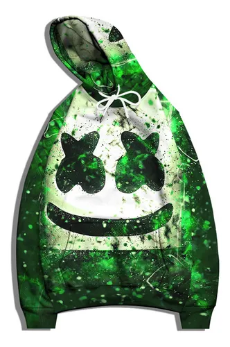 Sudadera Con Capucha Para Adultos De Dj Marshmello, A La Mod