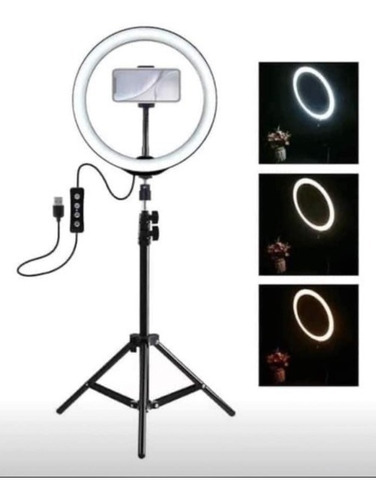 Imagen 5 de 6 de Aro De Luz Fotográfico 12 Pulgadas + Trípode