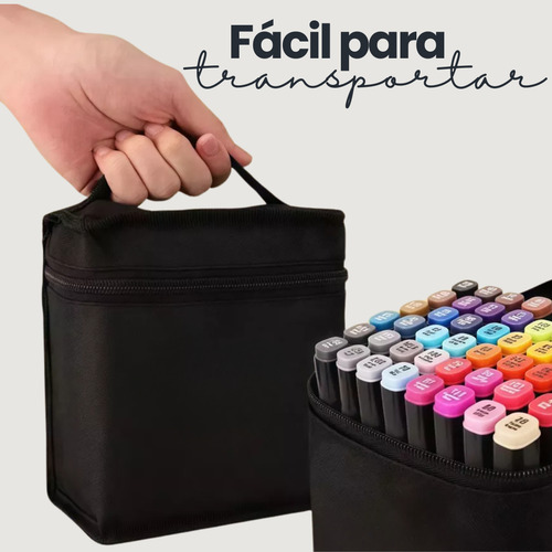 Conjunto Canetas Touch Ponta Dupla Permanente 120 Cores