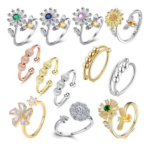 12 Anillos De Circunferencia Para Ajustar El Estrés Para Ali