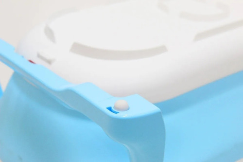 Imagen 9 de 10 de Bañera Plegable Bebe Infanti Tapon Marca Temperatura Agua