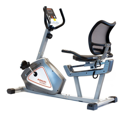 Imagen 2 de 6 de Bicicleta fija Athletic 500BH horizontal color gris y negro