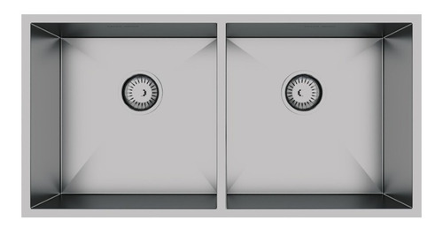 Calha Umida Cubeta Doble Minimalista Inox. 840 X 400