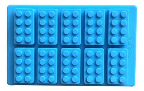 Molde Silicona Bloques Legos Multiusos Repostería